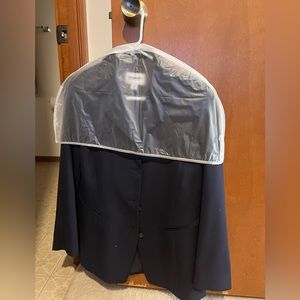 Emanuel Ungaro Navy Button Down Blazer